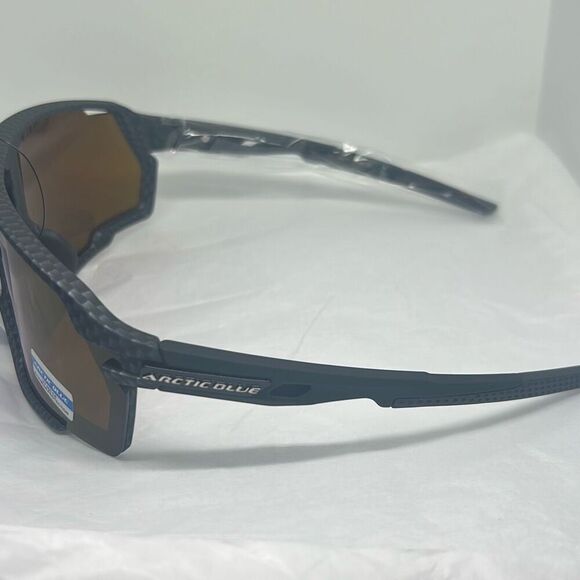 Arctic Blue Sports Sunglasses UV400 Protection Wrap Shield Frame - Picture 2 of 3